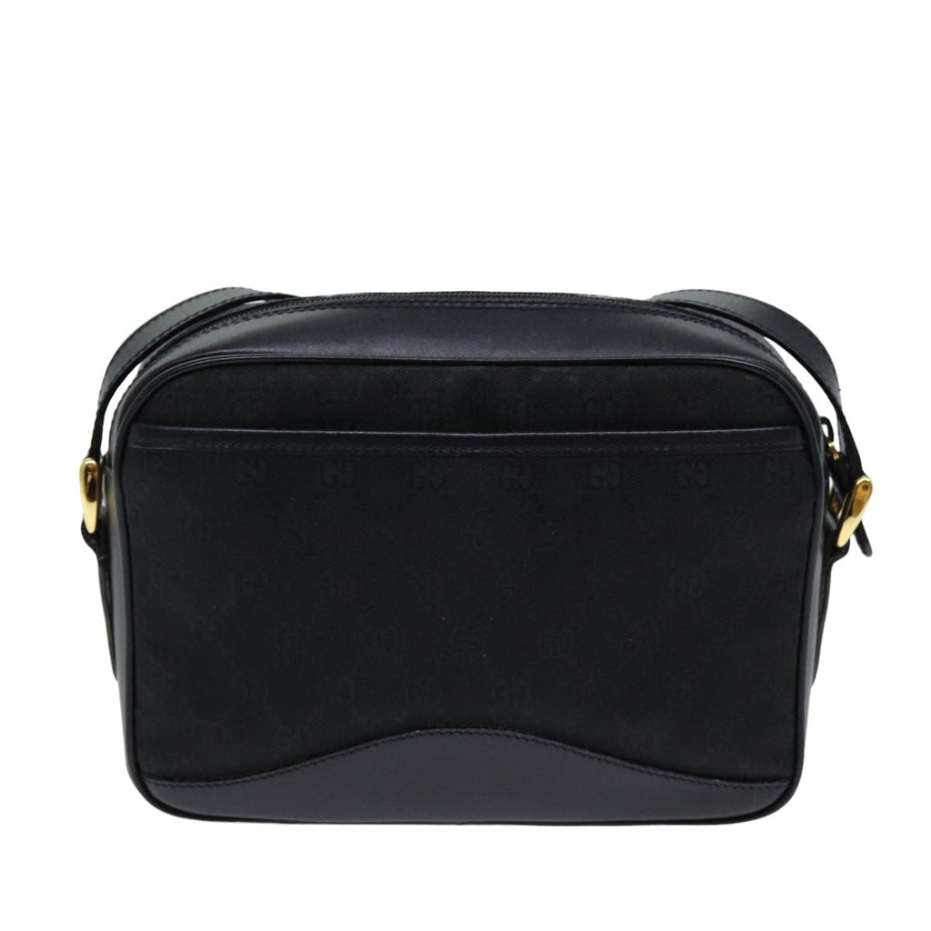 GUCCI GG Canvas Shoulder Bag Black 007 123 0225 76695