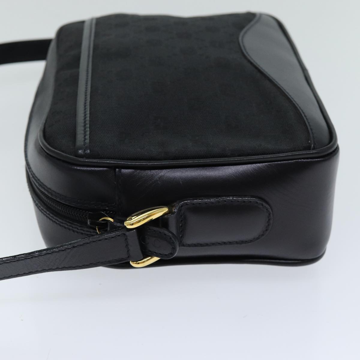 GUCCI GG Canvas Shoulder Bag Black 007 123 0225 76695
