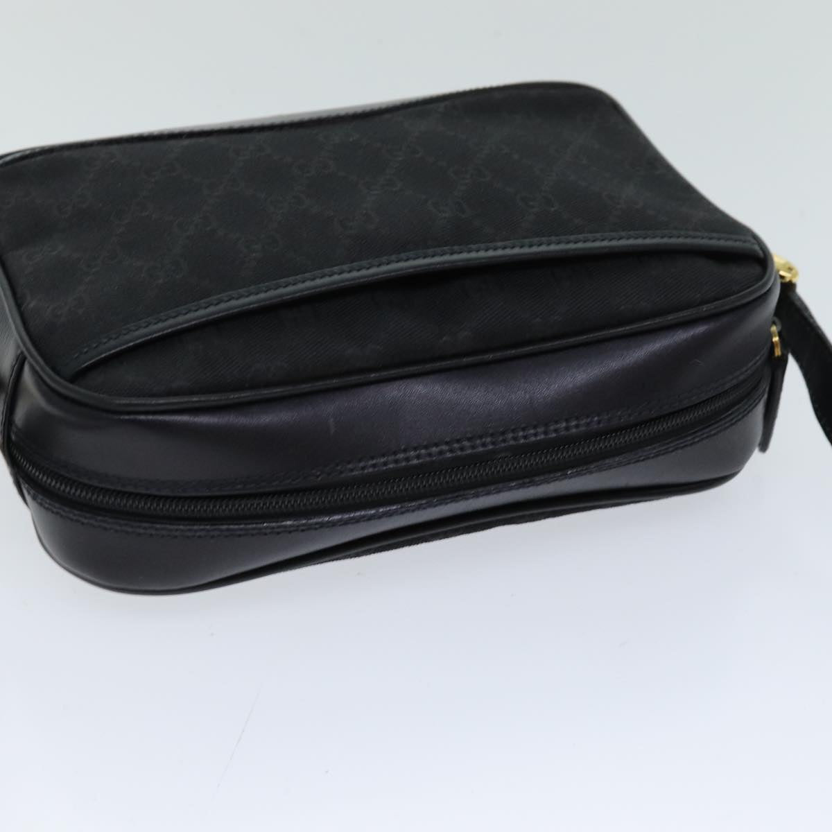 GUCCI GG Canvas Shoulder Bag Black 007 123 0225 76695