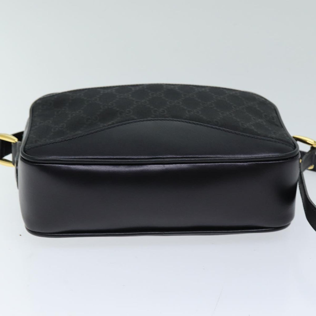 GUCCI GG Canvas Shoulder Bag Black 007 123 0225 76695