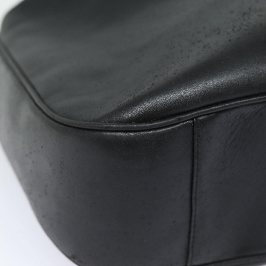 GUCCI Bamboo Hand Bag Leather Black 001 0166 1577 76719