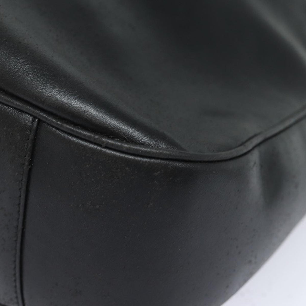 GUCCI Bamboo Hand Bag Leather Black 001 0166 1577 76719