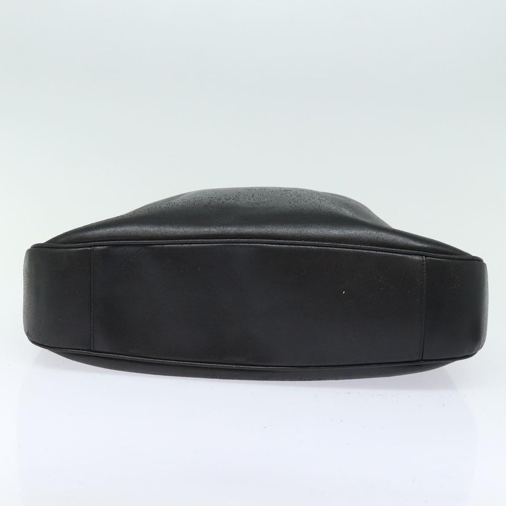 GUCCI Bamboo Hand Bag Leather Black 001 0166 1577 76719