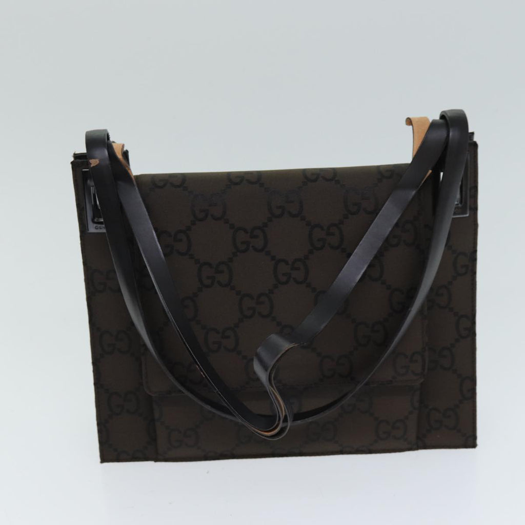 GUCCI GG Canvas Hand Bag 3Set Black Brown 76727