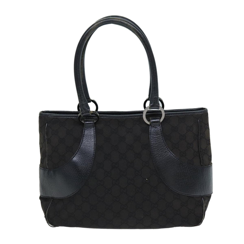 GUCCI GG Canvas Hand Bag 3Set Black Brown 76727