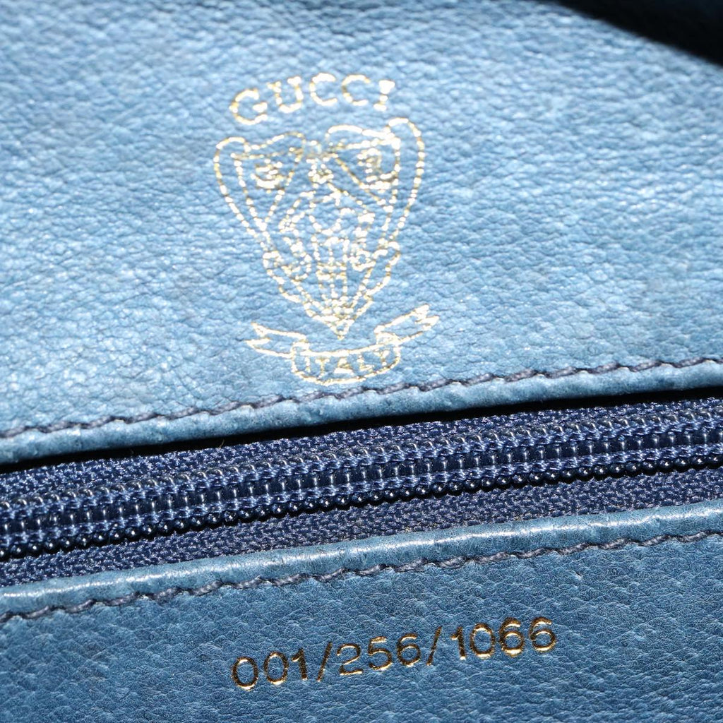 GUCCI GG Supreme Shoulder Bag PCV Navy 001 256 1066 76733