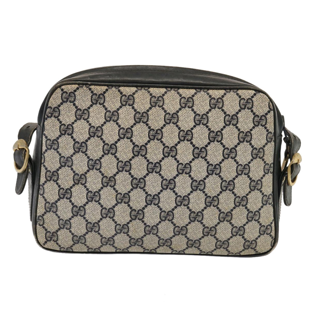 GUCCI GG Supreme Shoulder Bag PCV Navy 001 256 1066 76733