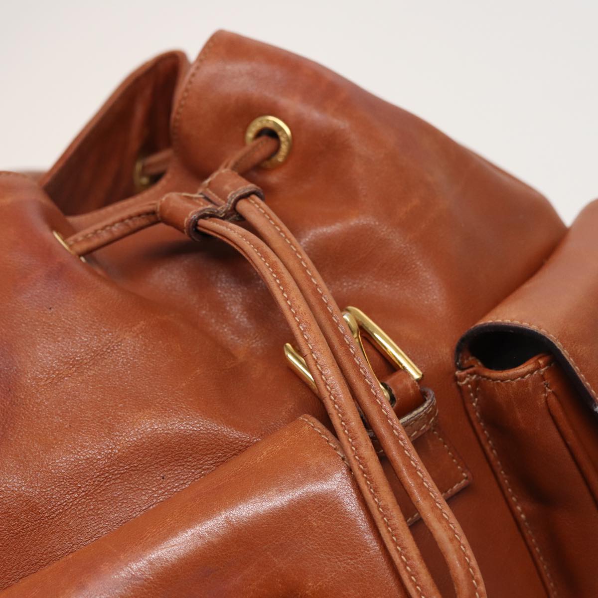GUCCI Bamboo Backpack Leather Brown 003 2058 0016 76808