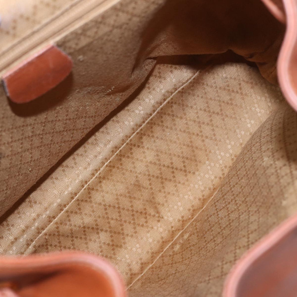 GUCCI Bamboo Backpack Leather Brown 003 2058 0016 76808