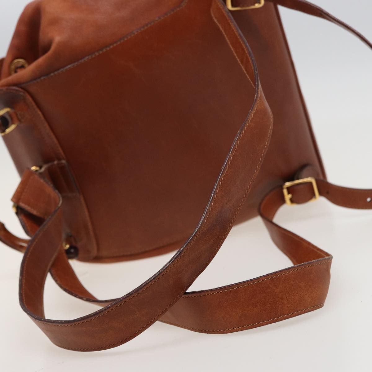 GUCCI Bamboo Backpack Leather Brown 003 2058 0016 76808