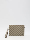 GUCCI Mini GG Logo Pouch Handbag 26x18x6cm