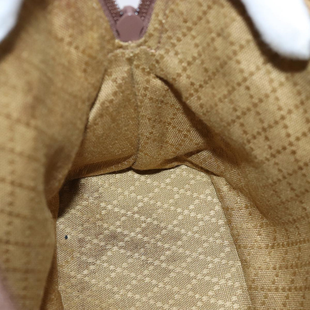 GUCCI Bamboo Hand Bag Suede Brown 76832