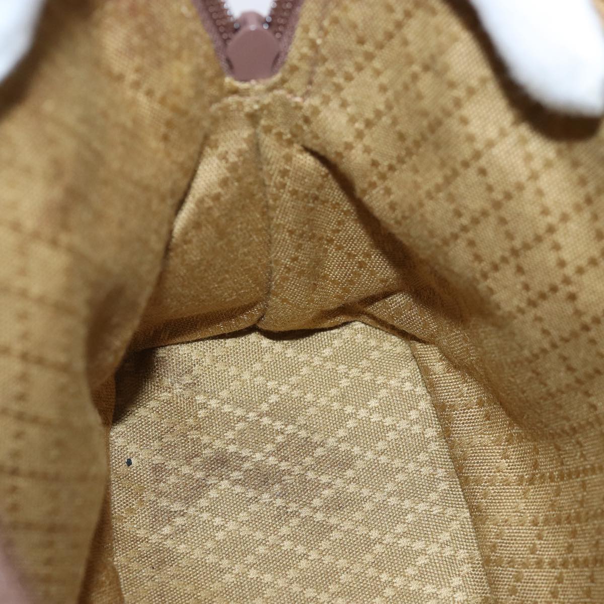 GUCCI Bamboo Hand Bag Suede Brown 76832