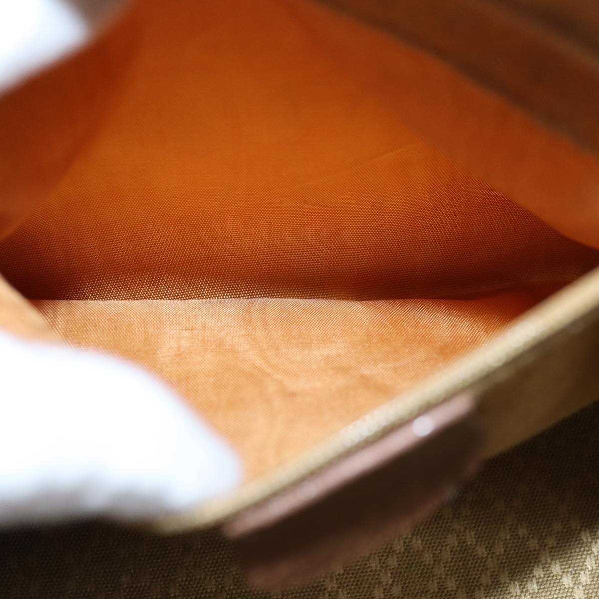 GUCCI Bamboo Hand Bag Suede Brown 76832