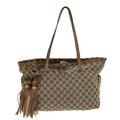 GUCCI GG Canvas Tote Bag Beige 218780 76843