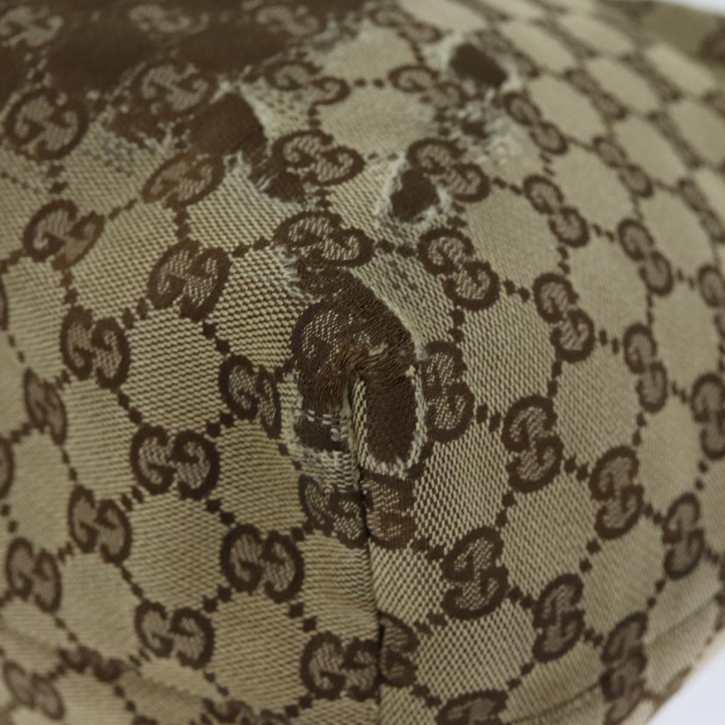 GUCCI GG Canvas Tote Bag Beige 218780 76843