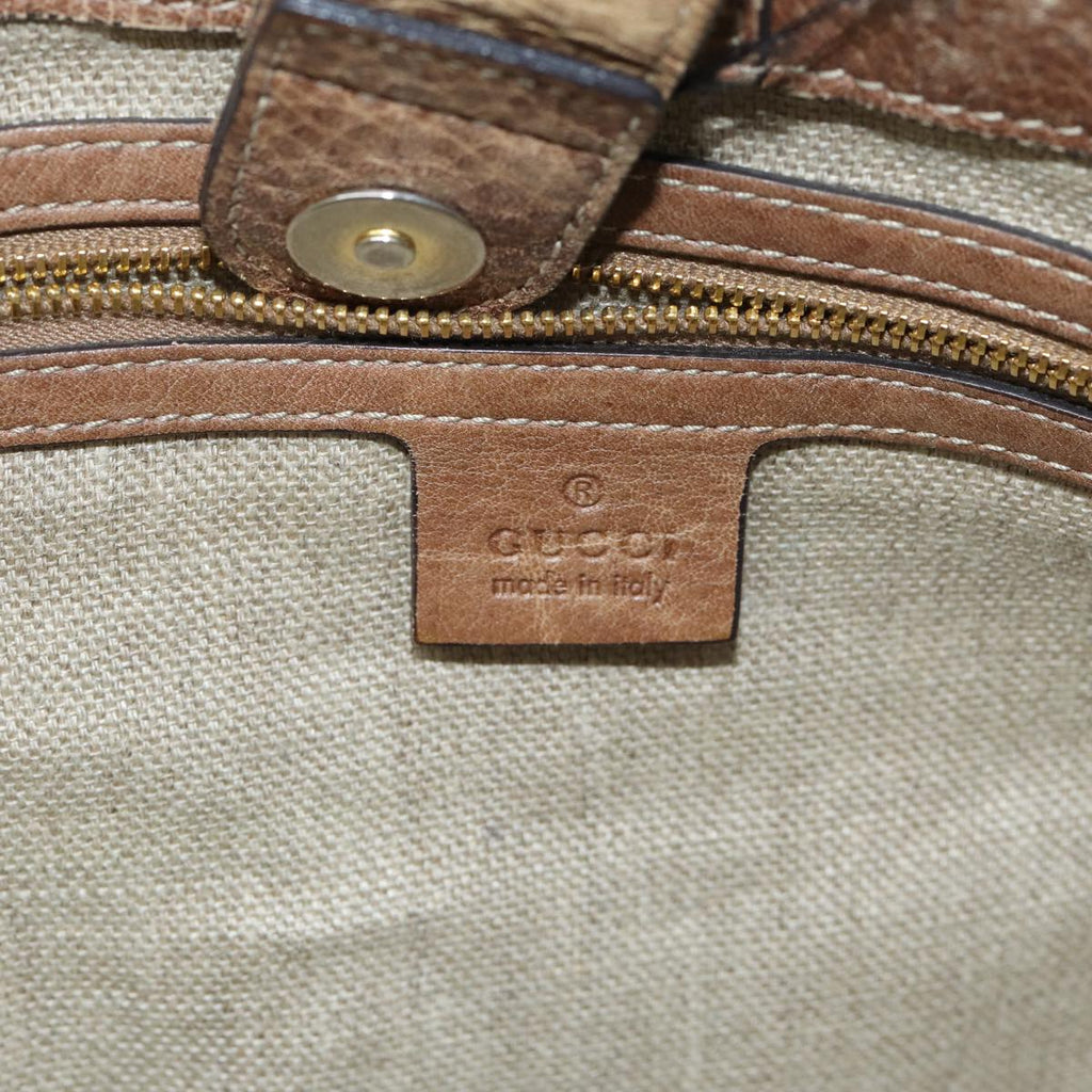 GUCCI GG Canvas Tote Bag Beige 218780 76843