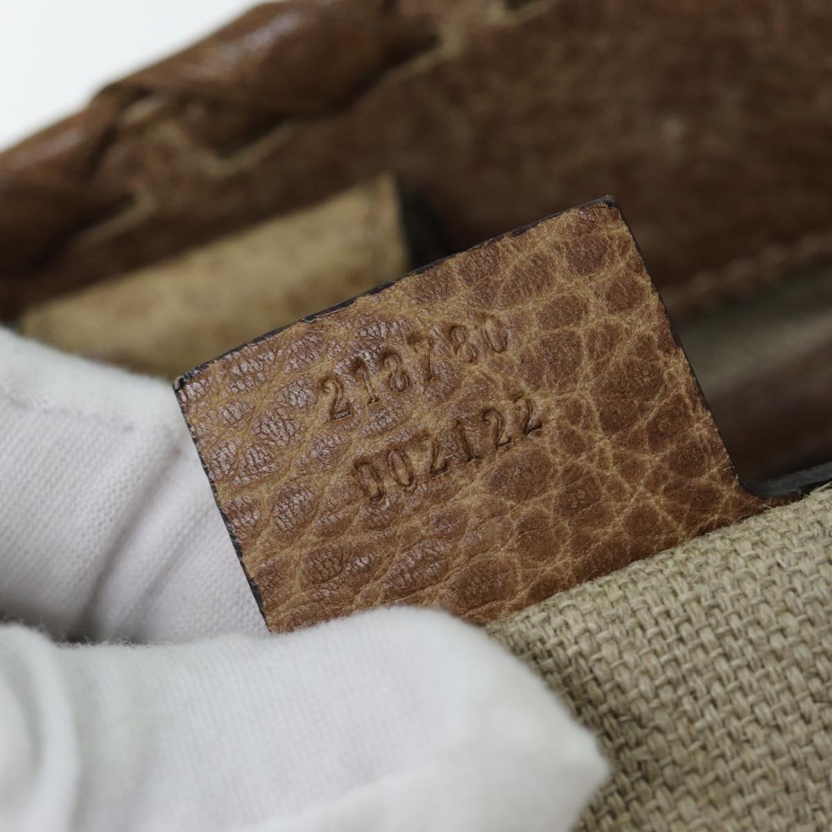 GUCCI GG Canvas Tote Bag Beige 218780 76843