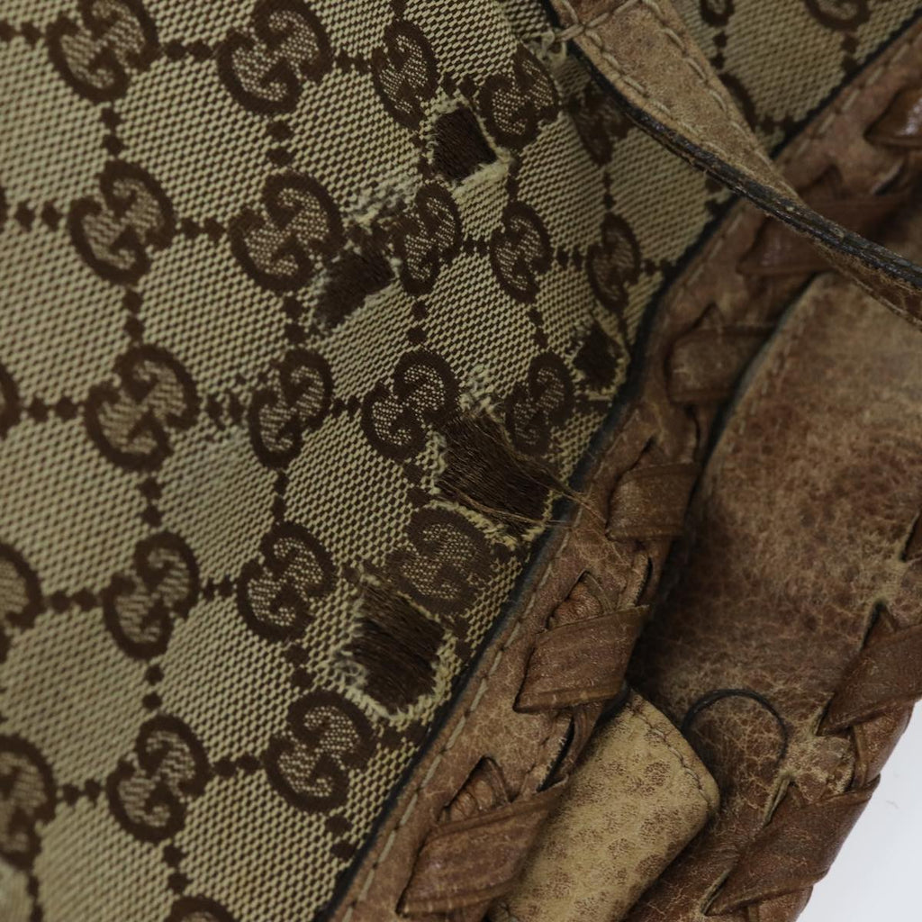 GUCCI GG Canvas Tote Bag Beige 218780 76843