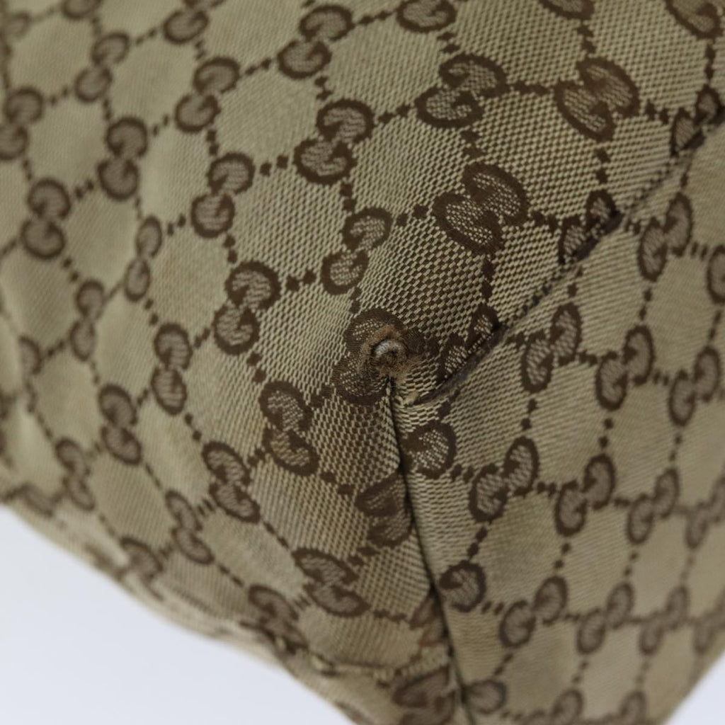 GUCCI GG Canvas Web Sherry Line Tote Bag Beige Red Green 155524 76844