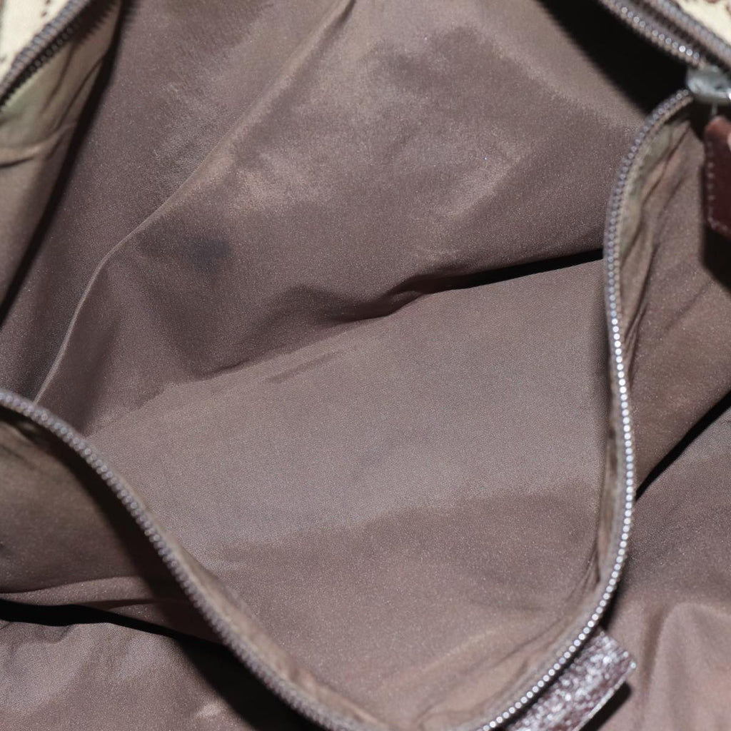 GUCCI GG Canvas Web Sherry Line Tote Bag Beige Red Green 155524 76844