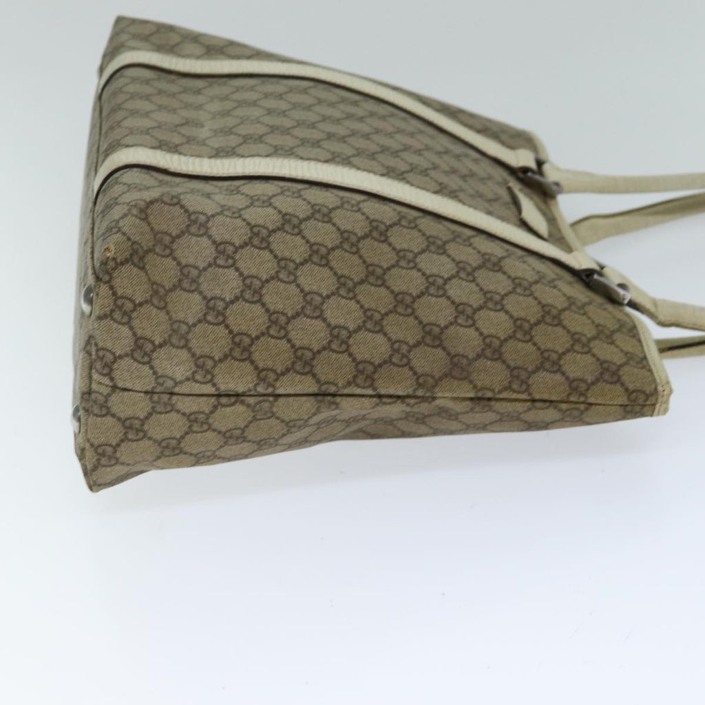 GUCCI GG Supreme Tote Bag PVC Beige 114288 76885