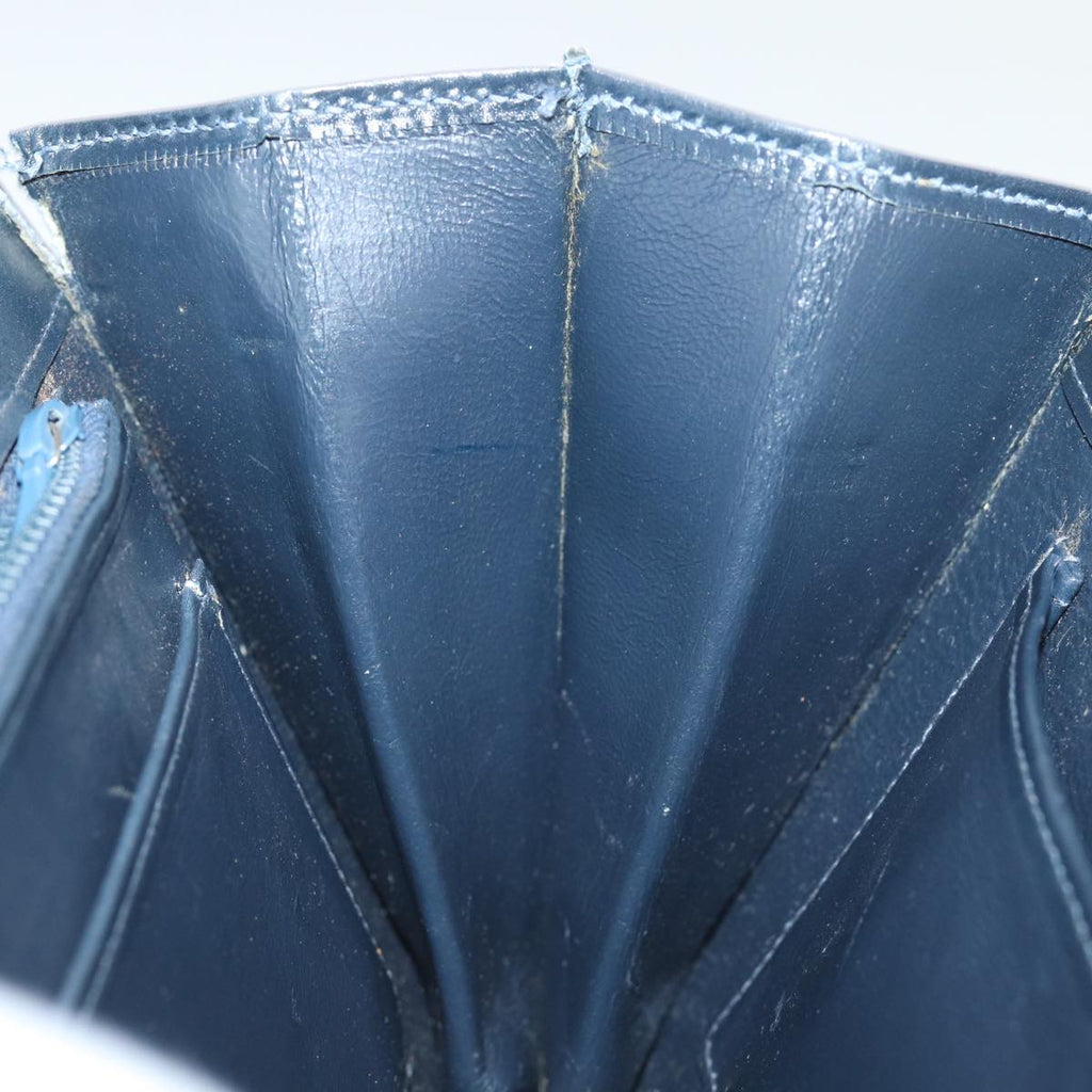 GUCCI Hand Bag Leather Navy 76886