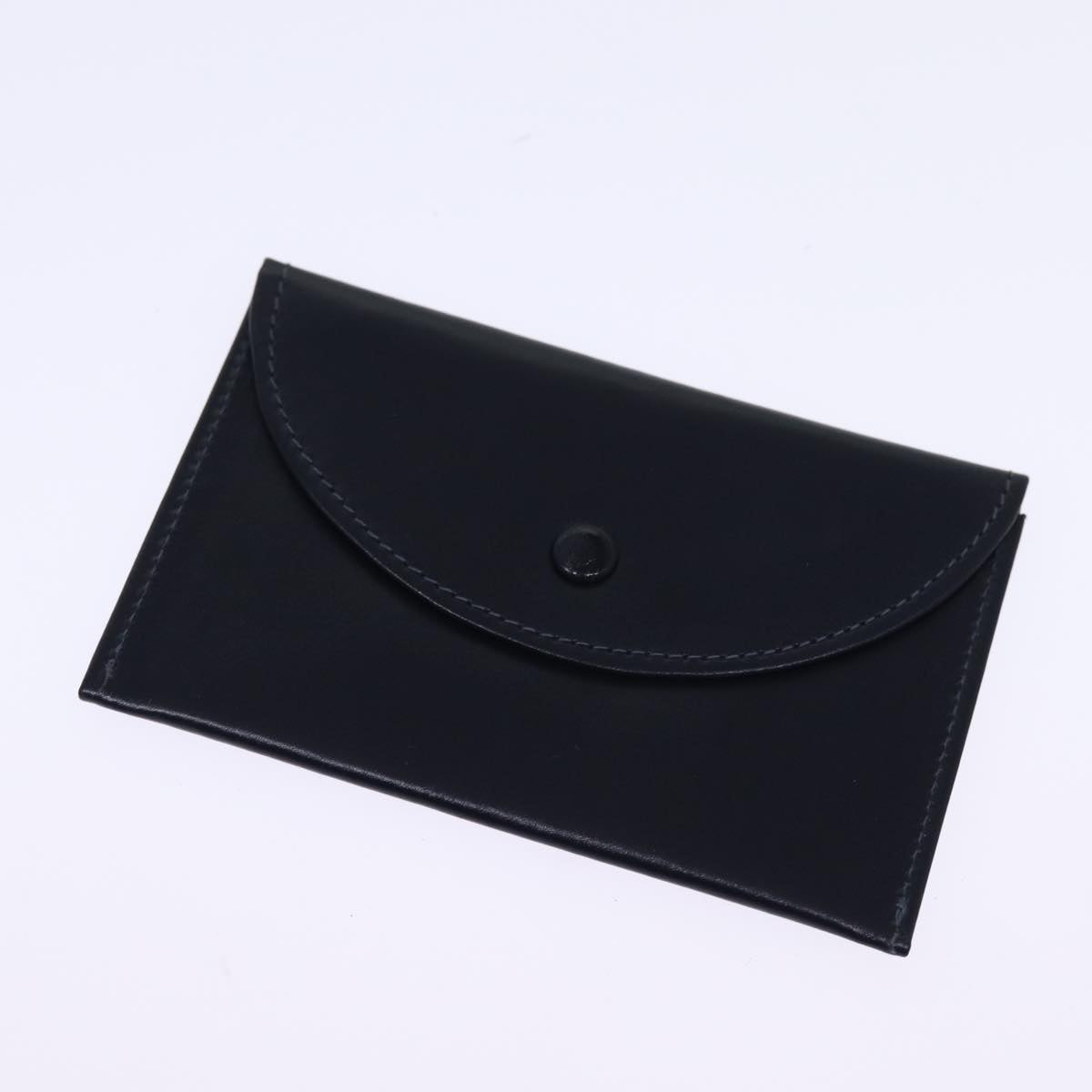 GUCCI Hand Bag Leather Navy 76886