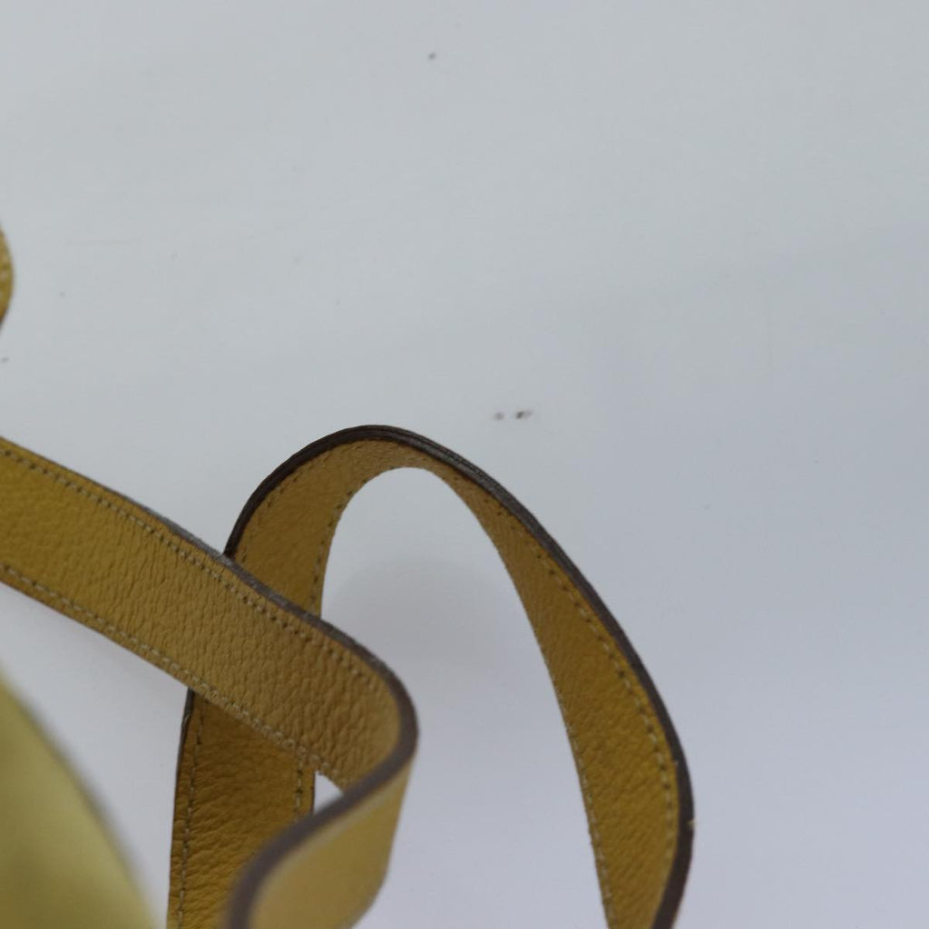 GUCCI Bamboo Backpack Suede Leather Yellow 003 2058 0030 76895