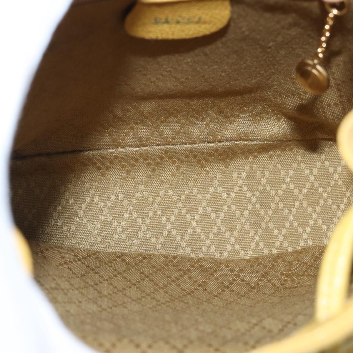 GUCCI Bamboo Backpack Suede Leather Yellow 003 2058 0030 76895