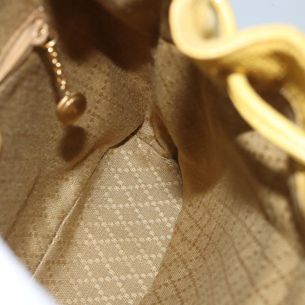 GUCCI Bamboo Backpack Suede Leather Yellow 003 2058 0030 76895