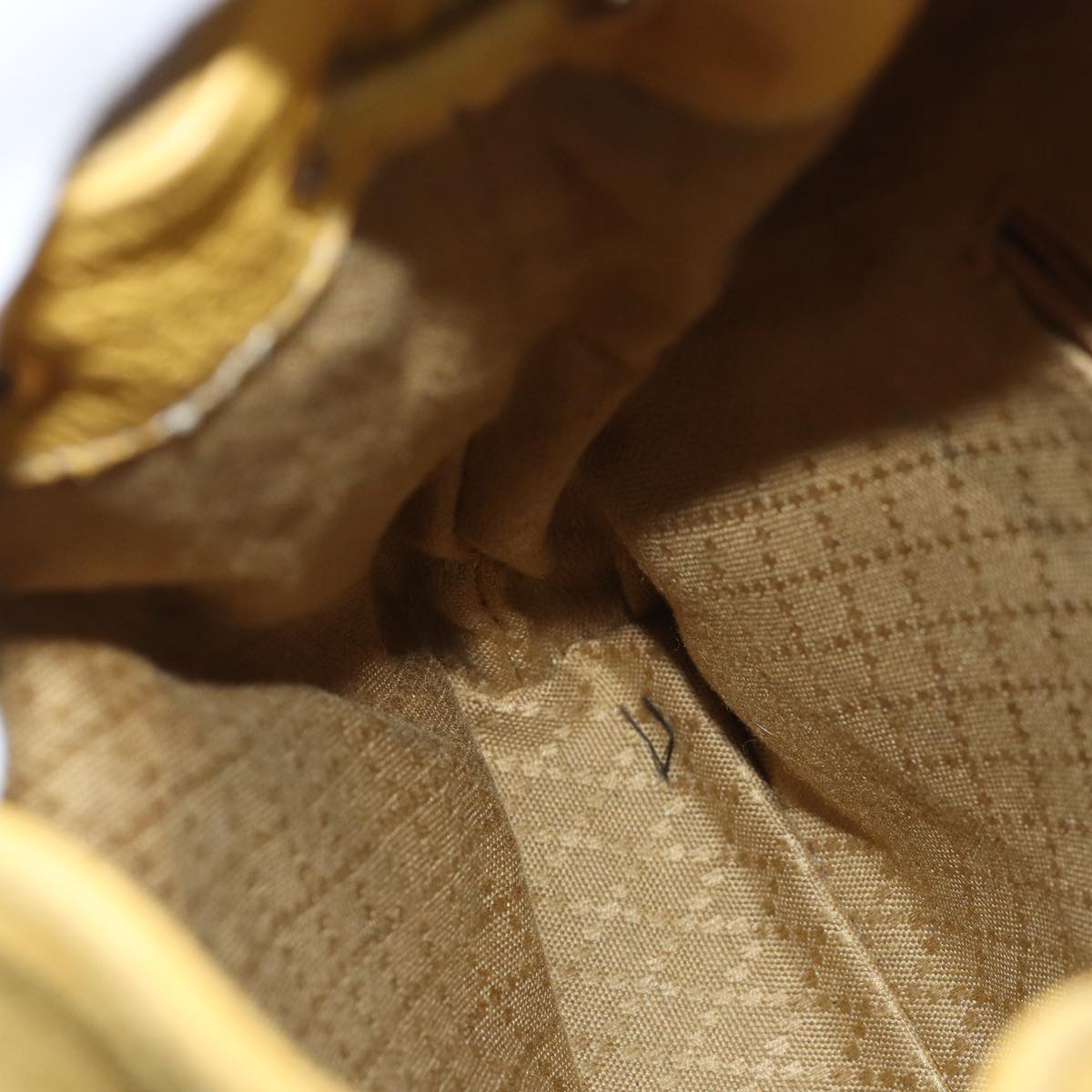 GUCCI Bamboo Backpack Suede Leather Yellow 003 2058 0030 76895