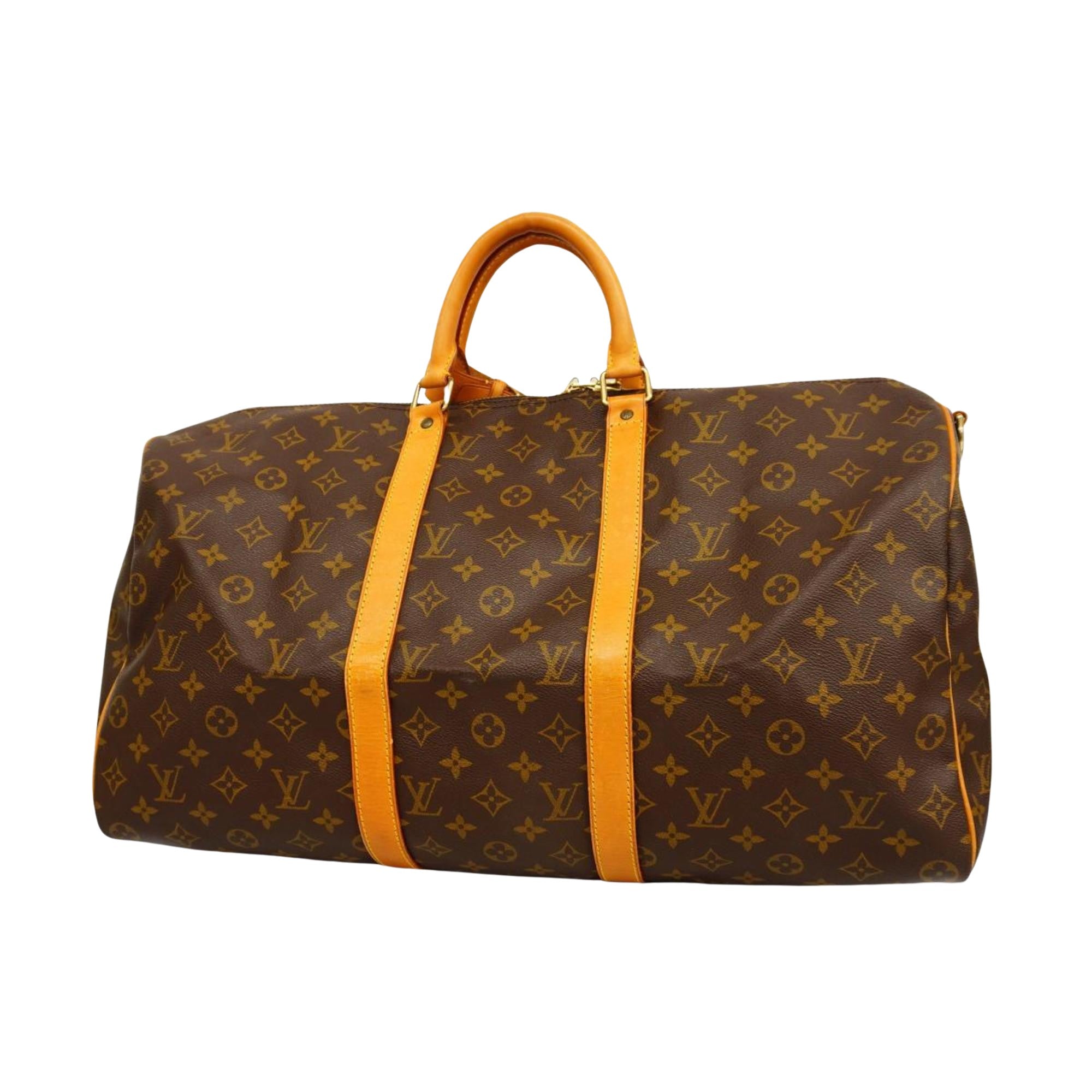 Louis Vuitton Keepall Bandouliere 50  Canvas Travel Bag ()