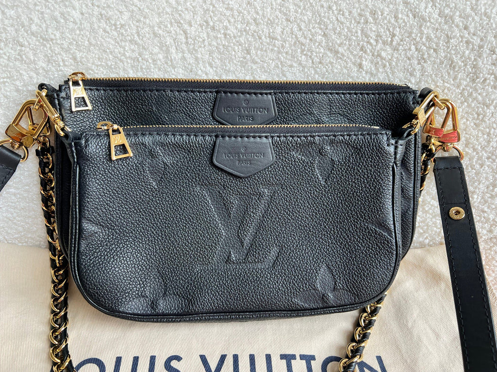 Louis Vuitton Multi Pochette Accessoires Black Empreinte (RRP £2140)