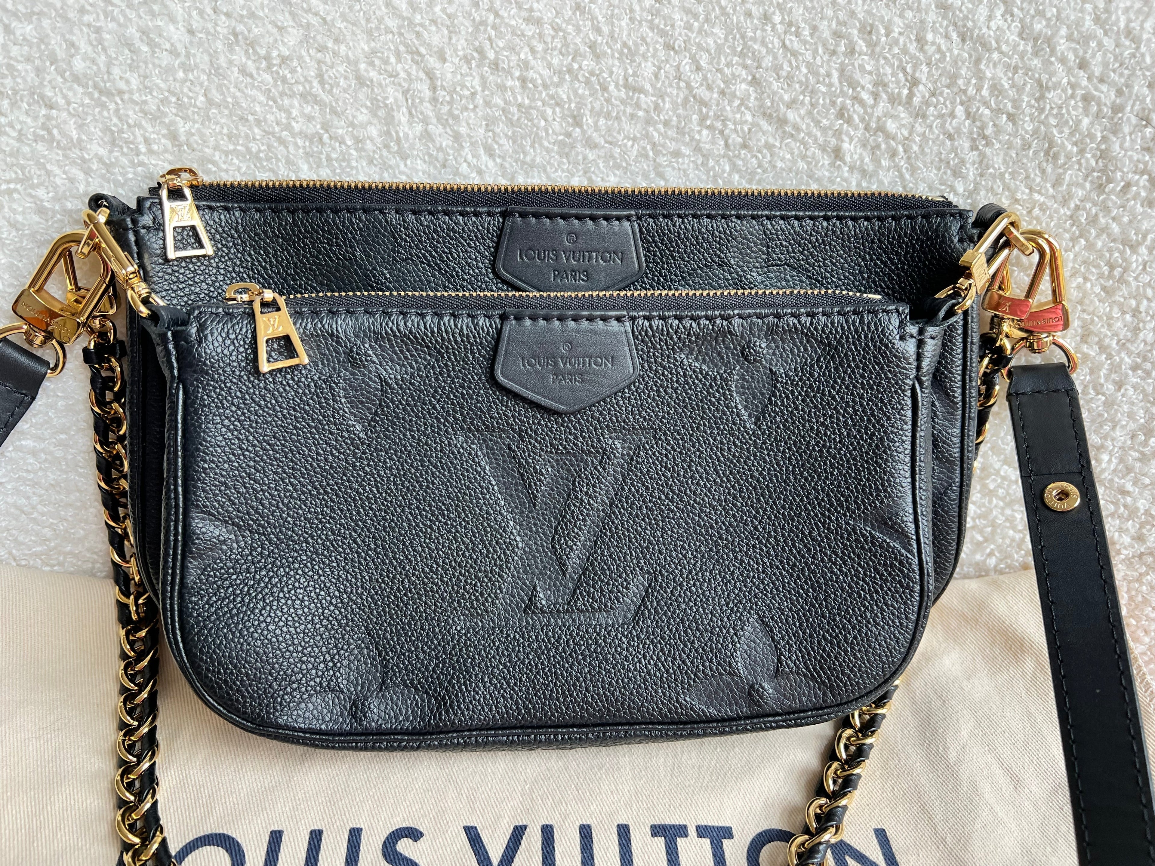 Louis Vuitton Multi Pochette Accessoires Black Empreinte (RRP £2140)