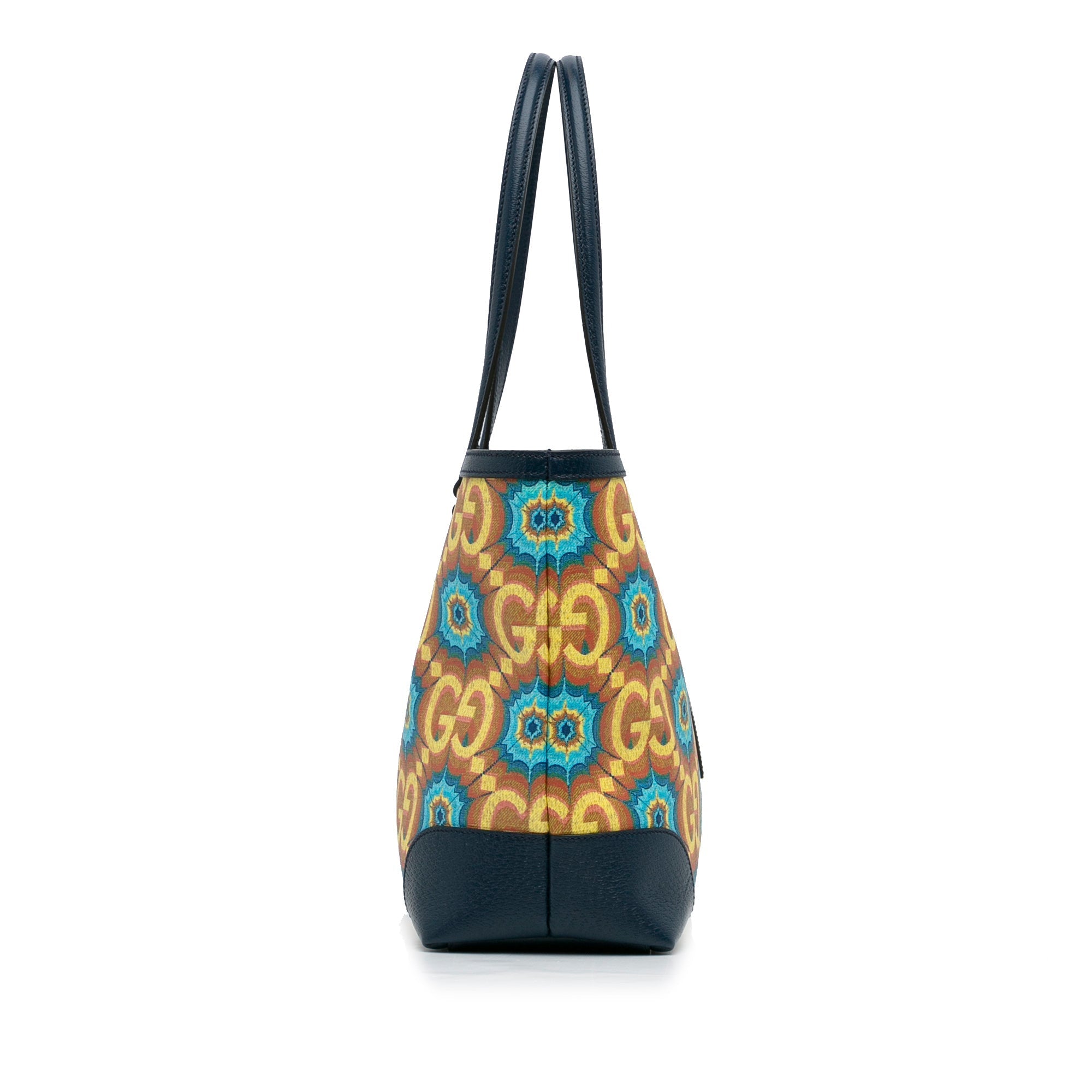 Blue Gucci Medium GG Supreme Kaleidoscope 100 Ophidia Tote