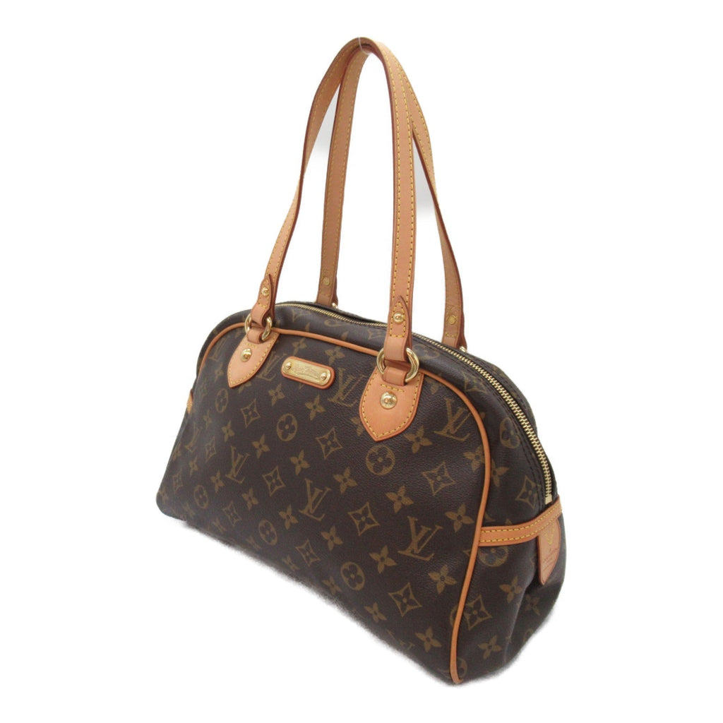 Louis Vuitton Louis Vuitton Montgomery PM Shoulder Bag PVC Coated Canvas Monogram  Brown M95565