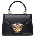 Dolce & Gabbana Small Black Leather Devotion Bag Woman