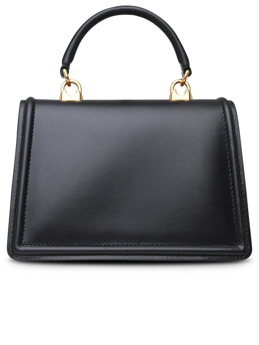 Dolce & Gabbana Small Black Leather Devotion Bag Woman