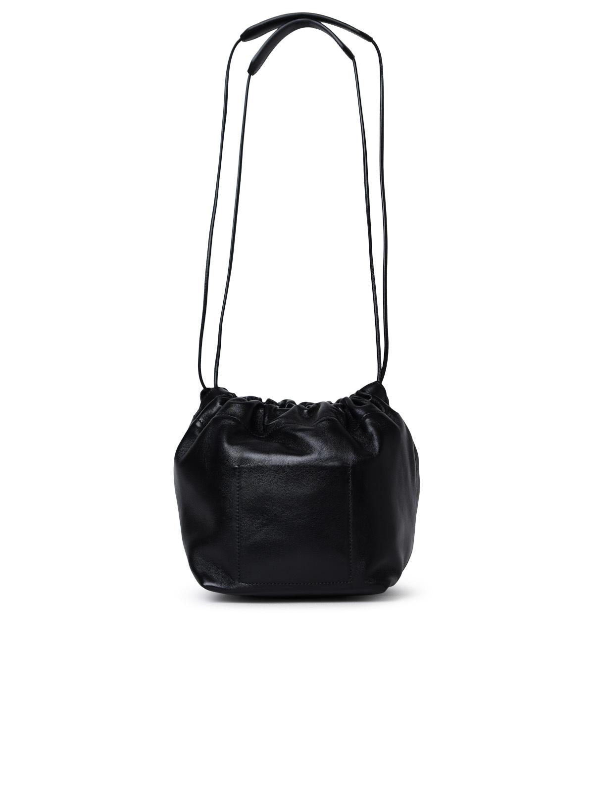 Jil Sander Black Leather Bag Woman