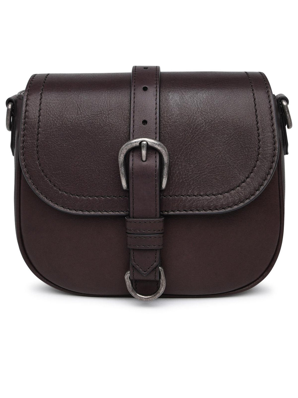 Golden Goose Brown Leather Bag Woman