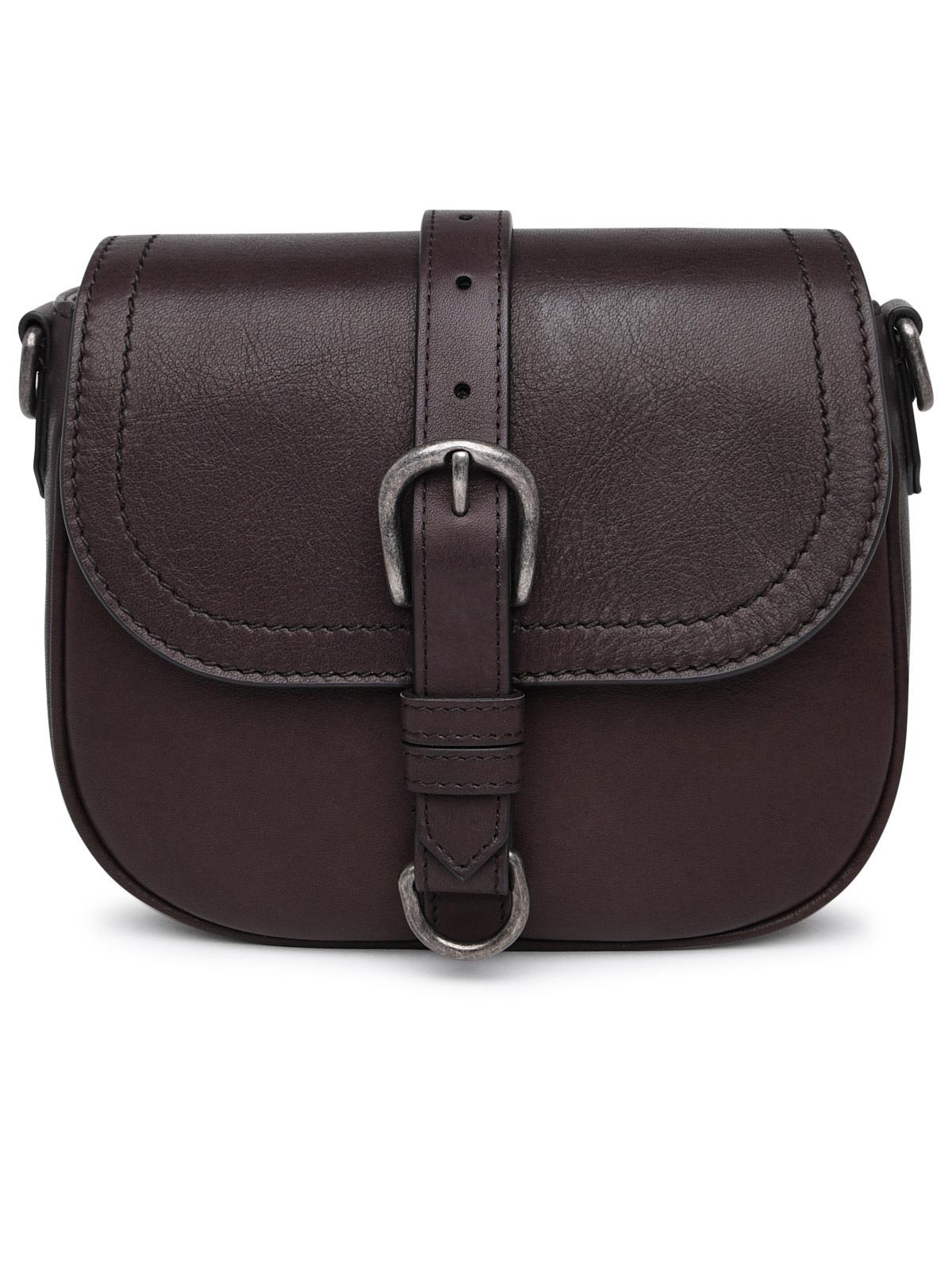 Golden Goose Brown Leather Bag Woman