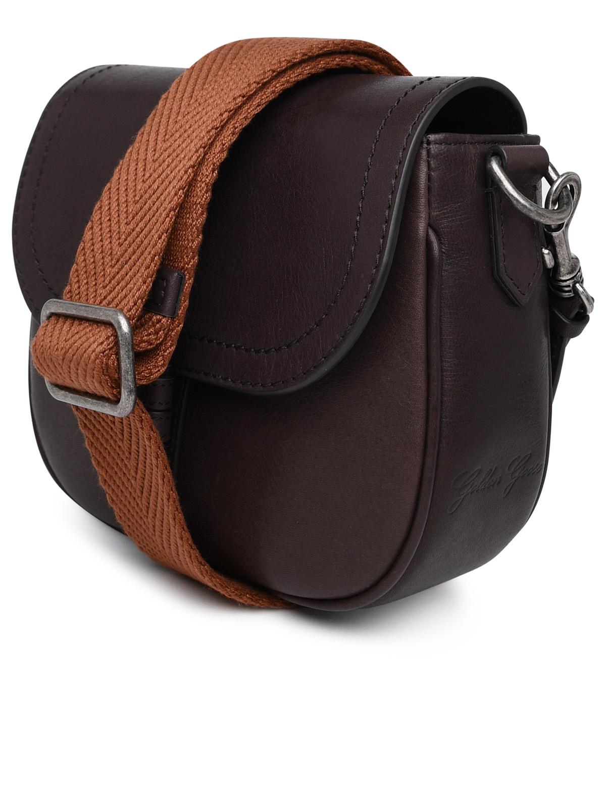 Golden Goose Brown Leather Bag Woman
