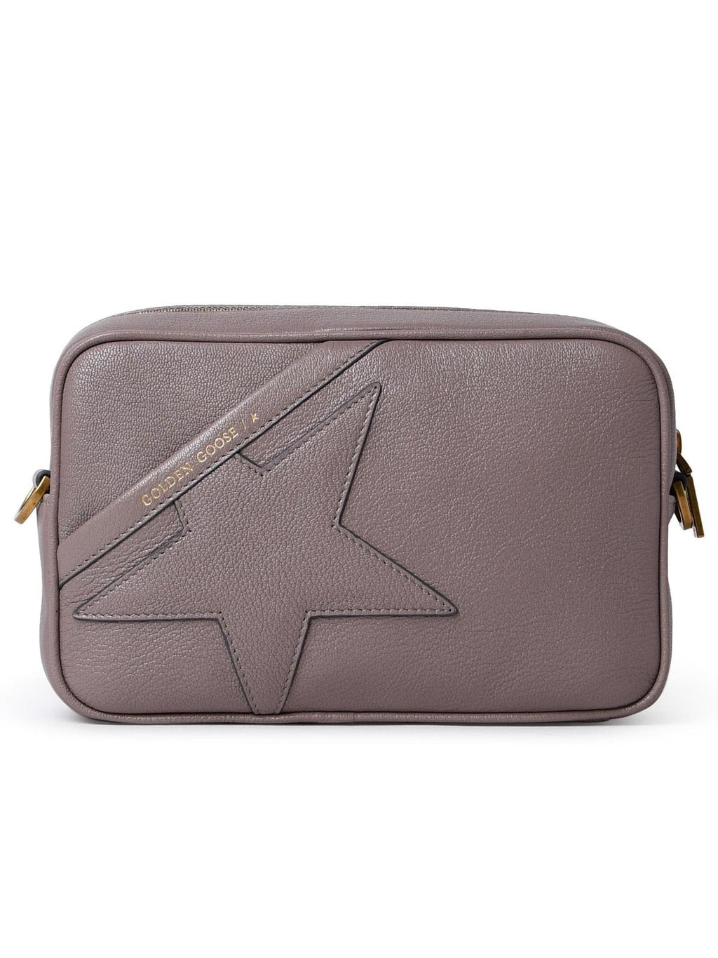 Golden Goose Star Grey Leather Bag Woman