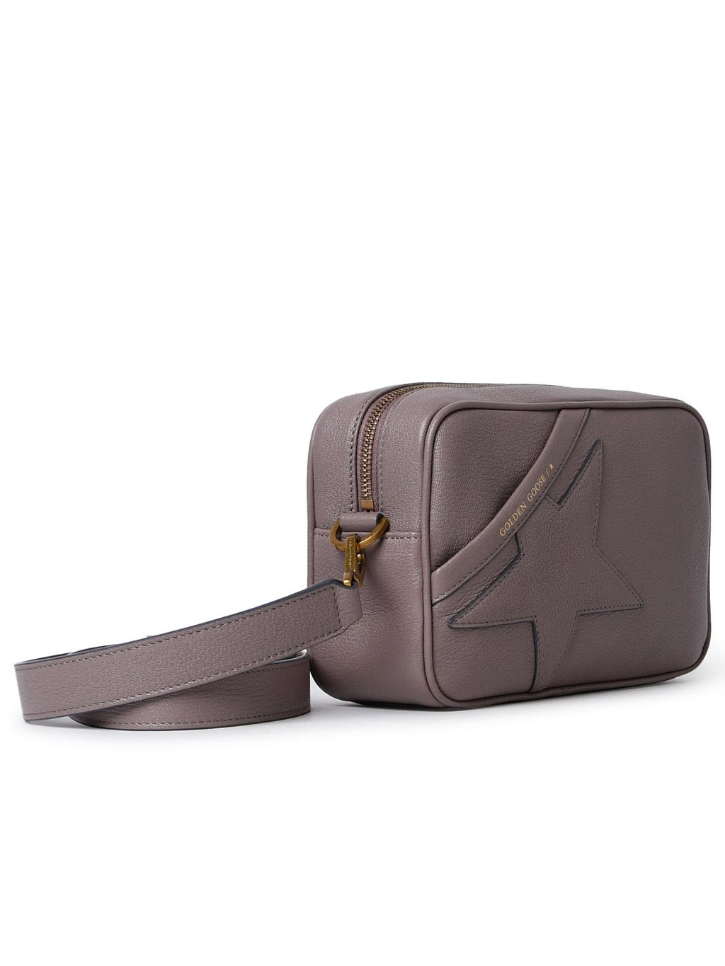 Golden Goose Star Grey Leather Bag Woman