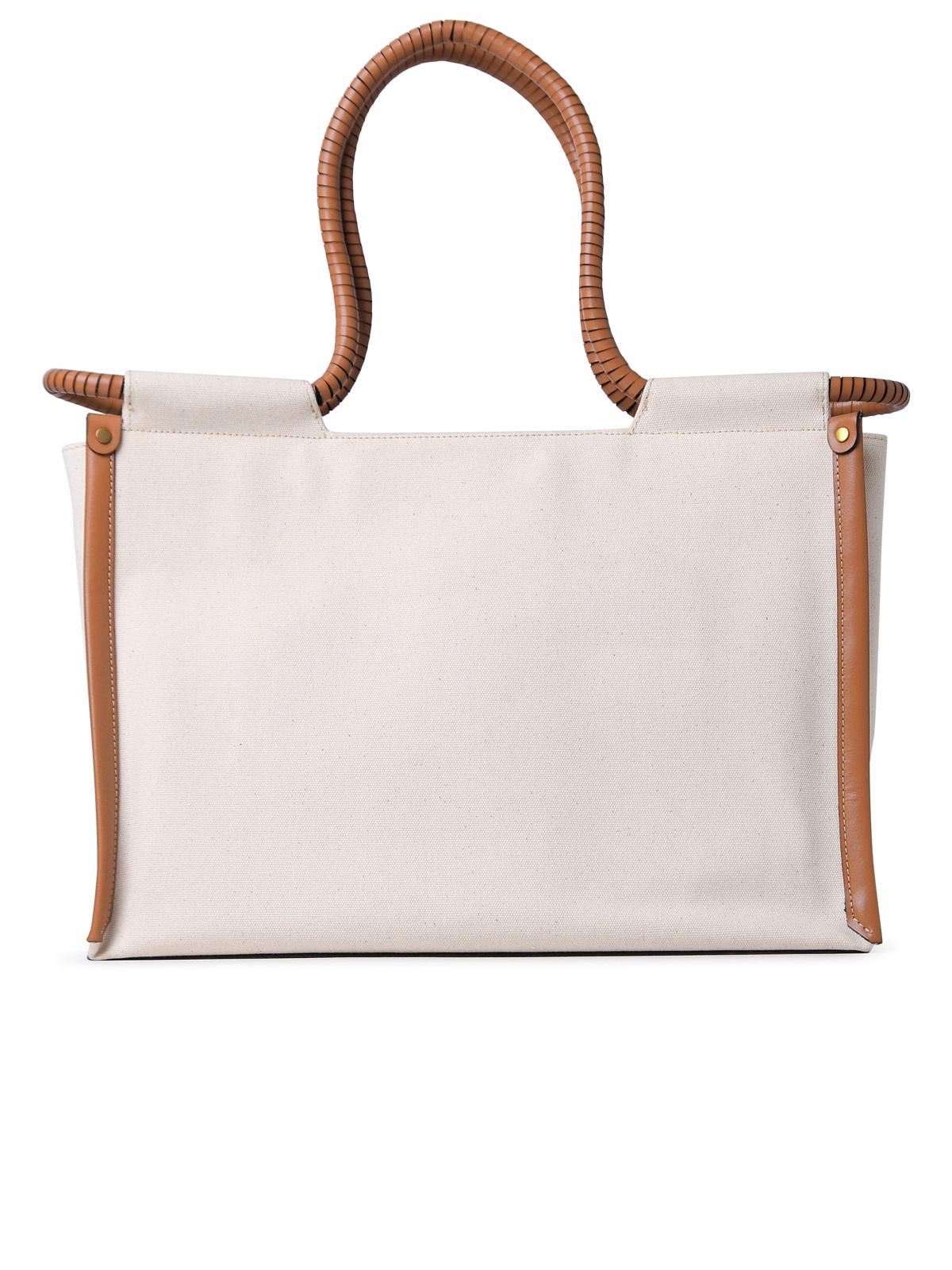 Isabel Marant 'Toledo' Bag In Ecru Cotton Woman