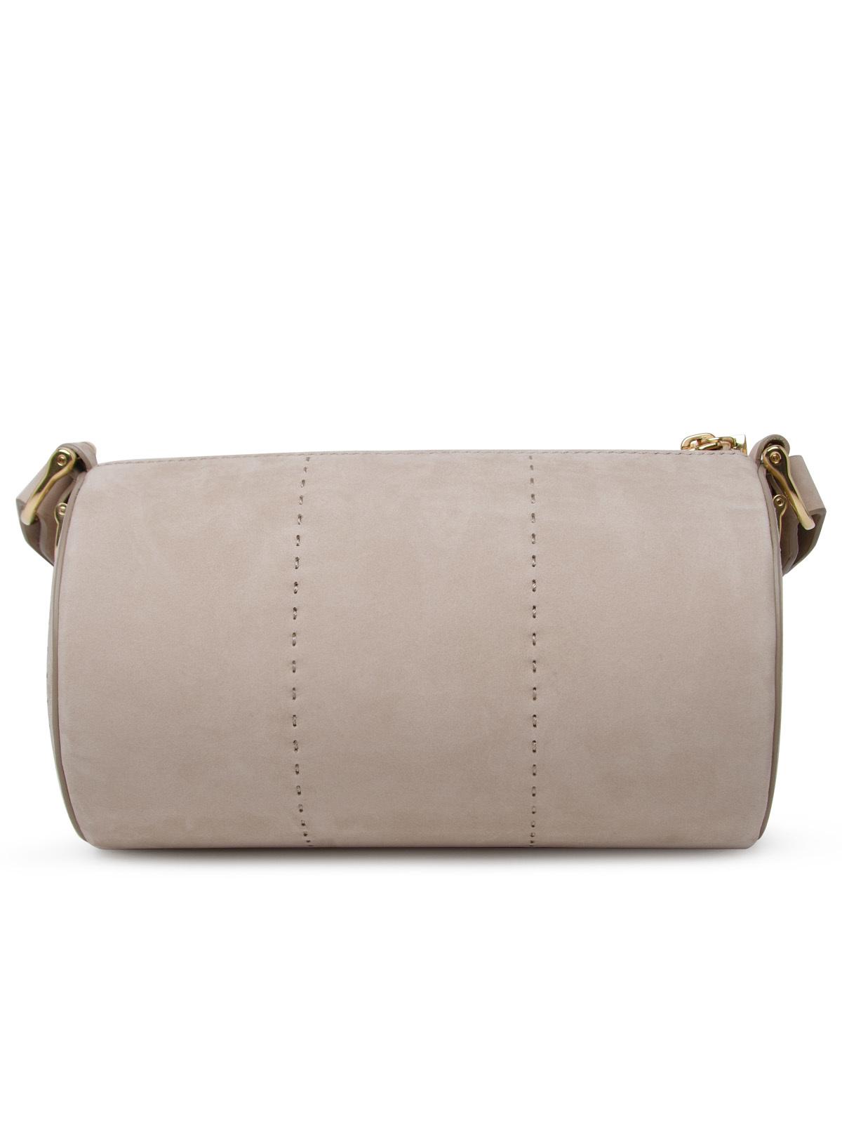 Max Mara Small 'Nabukrolls' Bag In Sand Nubuck Woman