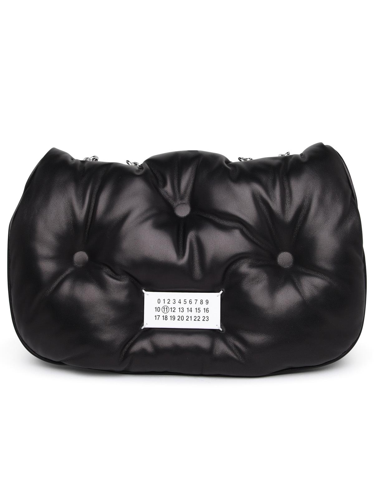 Maison Margiela 'Glam Slam' Black Nappa Leather Bag Woman