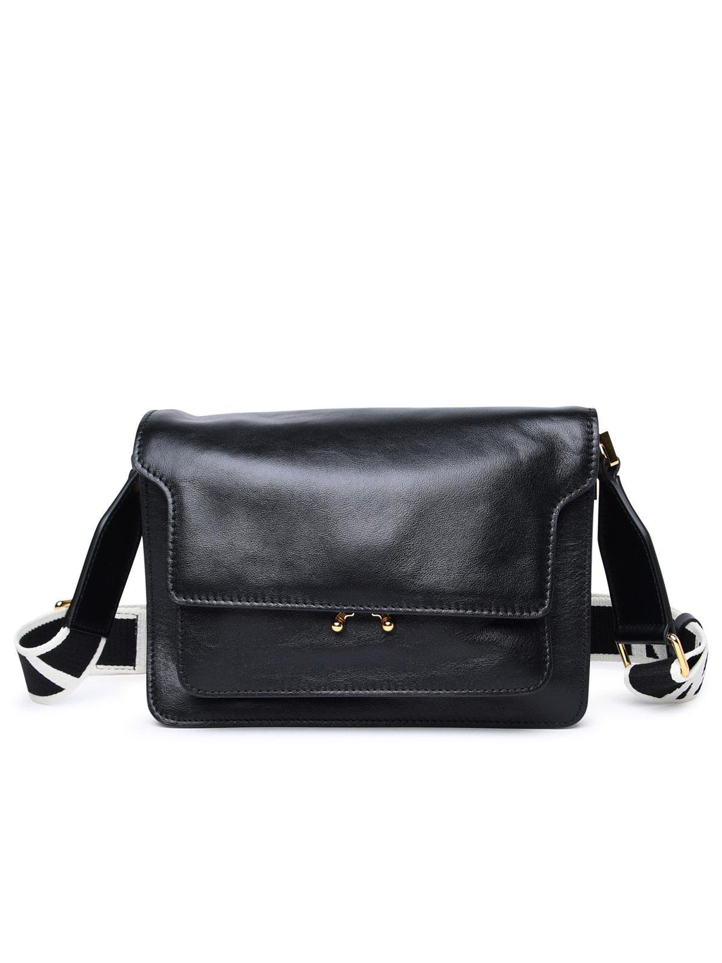 Marni 'Trunk Soft E/W' Black Cowhide Bag Woman