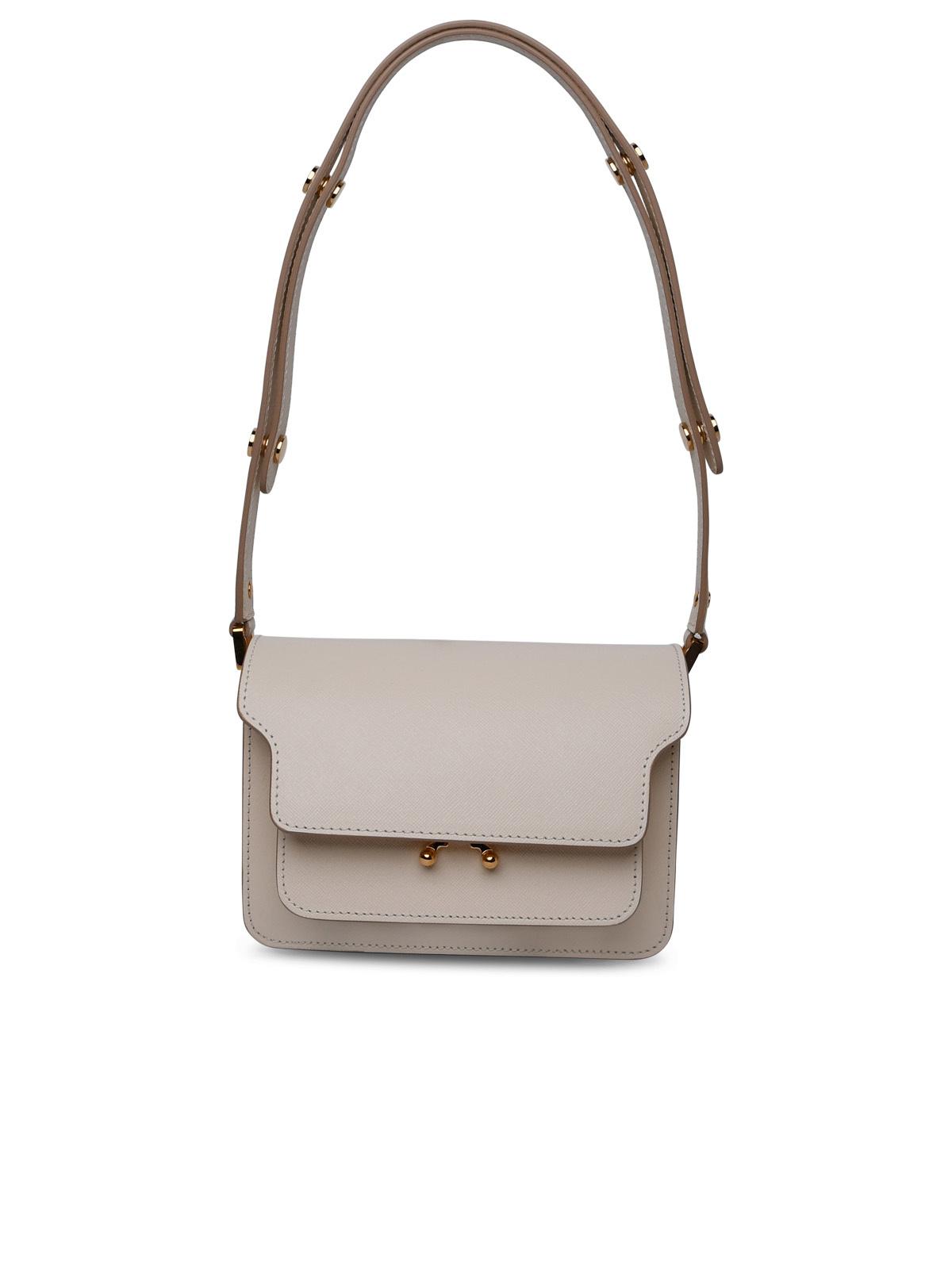 Marni Ivory Leather Bag Woman